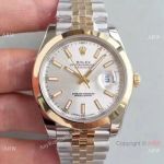 (EW) Replica Rolex Oyster Perpetual Datejust II 41mm Watch - 2-Tone Jubilee Silver Dial ETA3255